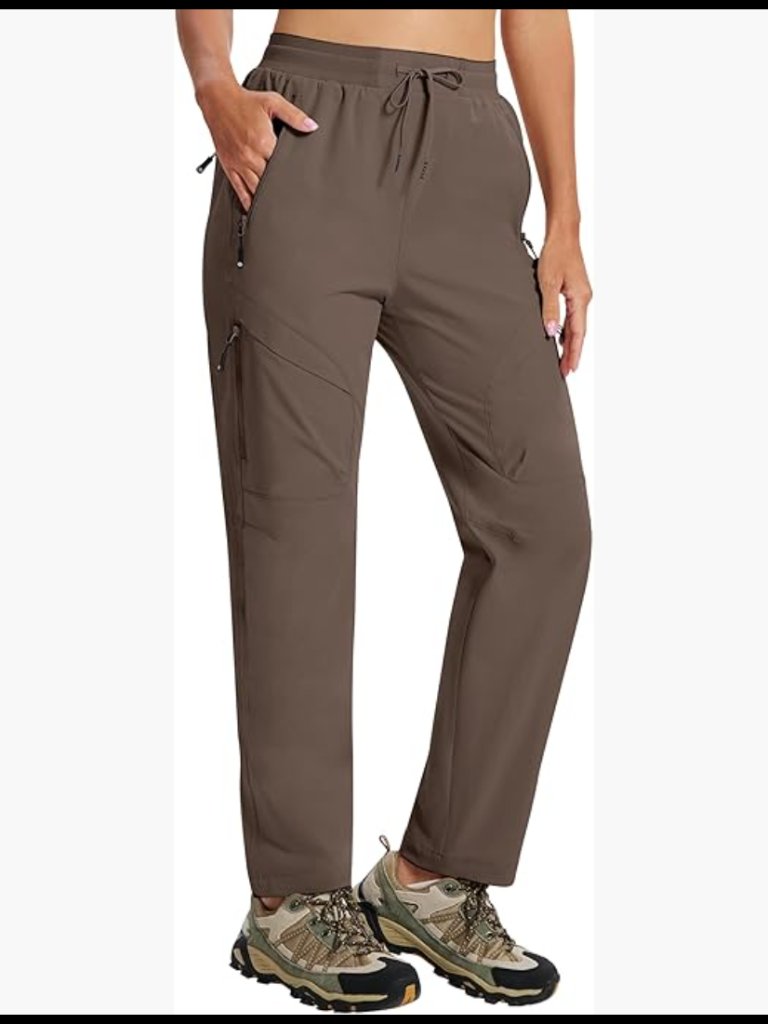 Lightweight Quick Dry Cargo Pants Straight Fit Joggers Hiking Travel Casual